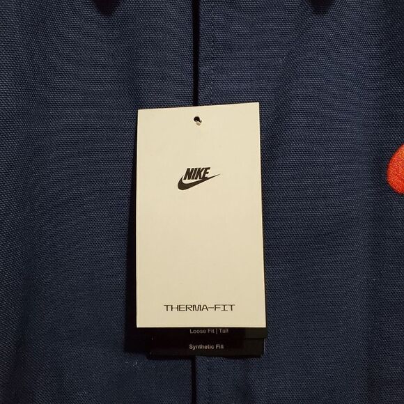 Mens Nike Sz 2XL-T Snap Front Therma Fit Jacket Dark Blue DM5275-410 NWT - Picture 7 of 11